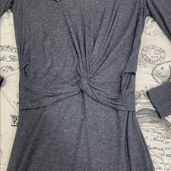 All Saints Sian Twist Front Wool Blend Dress - Picture 5 of 15